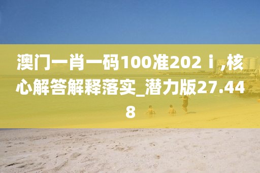 澳門一肖一碼100準(zhǔn)202ⅰ,核心解答解釋落實(shí)_潛力版27.448