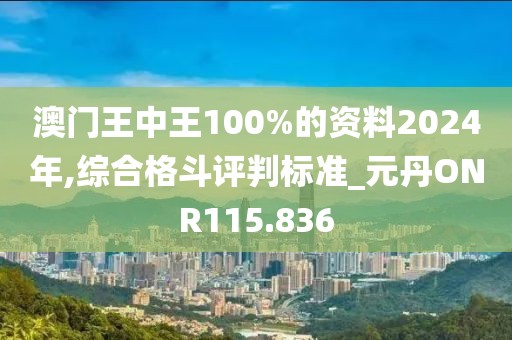 澳門王中王100%的資料2024年,綜合格斗評(píng)判標(biāo)準(zhǔn)_元丹ONR115.836