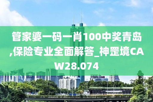 管家婆一碼一肖100中獎青島,保險專業(yè)全面解答_神罡境CAW28.074