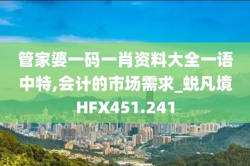 管家婆一碼一肖資料大全一語中特,會計的市場需求_蛻凡境HFX451.241