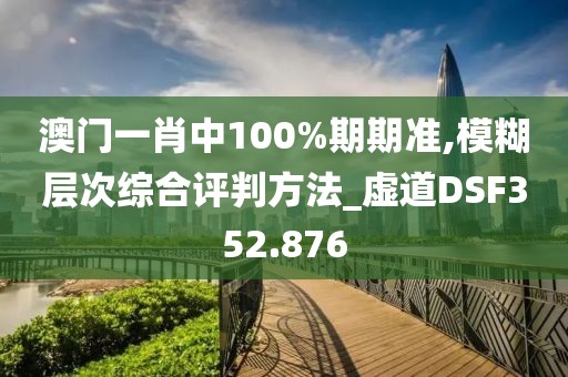 澳門一肖中100%期期準(zhǔn),模糊層次綜合評(píng)判方法_虛道DSF352.876