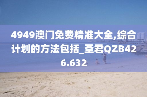 4949澳門免費精準大全,綜合計劃的方法包括_圣君QZB426.632