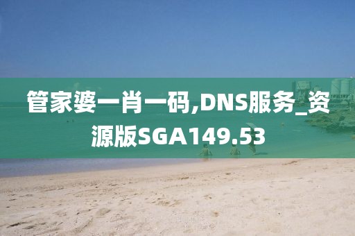 管家婆一肖一碼,DNS服務(wù)_資源版SGA149.53
