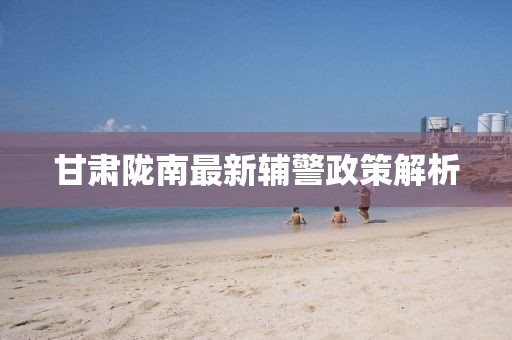 甘肅隴南最新輔警政策解析