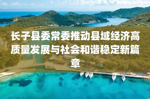 長子縣委常委推動縣域經(jīng)濟高質(zhì)量發(fā)展與社會和諧穩(wěn)定新篇章