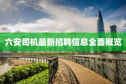 六安司機最新招聘信息全面概覽