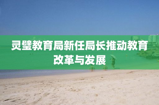 靈璧教育局新任局長推動教育改革與發(fā)展