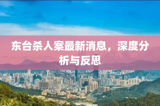 東臺(tái)殺人案最新消息，深度分析與反思
