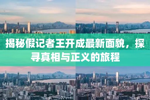 揭秘假記者王開成最新面貌，探尋真相與正義的旅程