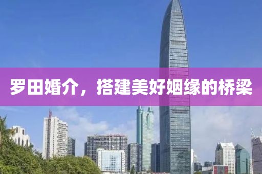 羅田婚介，搭建美好姻緣的橋梁