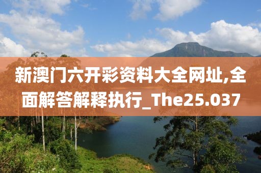 新澳門六開彩資料大全網(wǎng)址,全面解答解釋執(zhí)行_The25.037