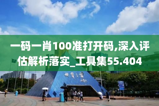 一碼一肖100準打開碼,深入評估解析落實_工具集55.404