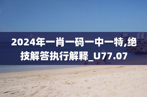 2024年一肖一碼一中一特,絕技解答執(zhí)行解釋_U77.07