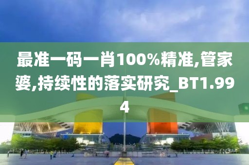 最準(zhǔn)一碼一肖100%精準(zhǔn),管家婆,持續(xù)性的落實(shí)研究_BT1.994