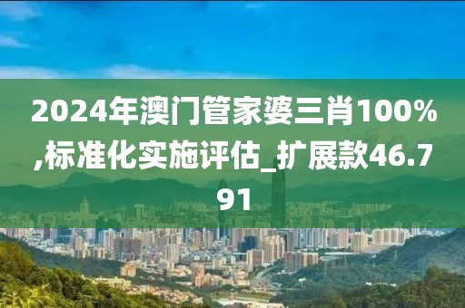 2024年澳門管家婆三肖100%,標準化實施評估_擴展款46.791