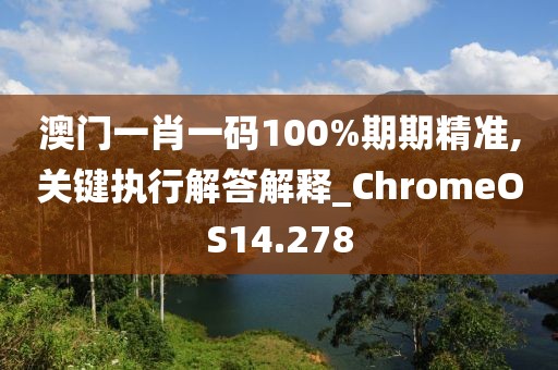 澳門一肖一碼100%期期精準,關鍵執(zhí)行解答解釋_ChromeOS14.278