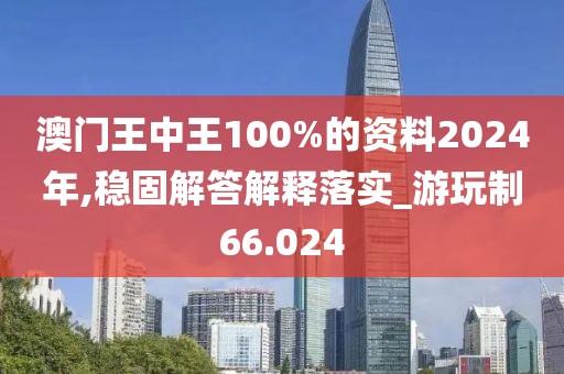 澳門王中王100%的資料2024年,穩(wěn)固解答解釋落實_游玩制66.024