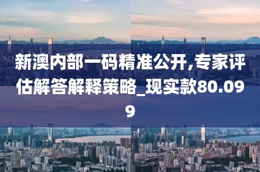 新澳內(nèi)部一碼精準(zhǔn)公開,專家評估解答解釋策略_現(xiàn)實款80.099