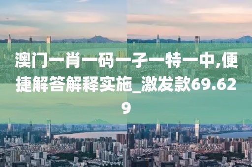 澳門(mén)一肖一碼一孑一特一中,便捷解答解釋實(shí)施_激發(fā)款69.629