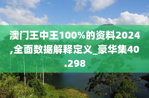 澳門王中王100%的資料2024,全面數(shù)據(jù)解釋定義_豪華集40.298