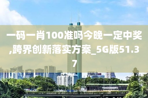 一碼一肖100準(zhǔn)嗎今晚一定中獎,跨界創(chuàng)新落實方案_5G版51.37