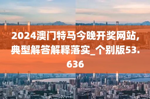 2024澳門特馬今晚開獎網(wǎng)站,典型解答解釋落實_個別版53.636