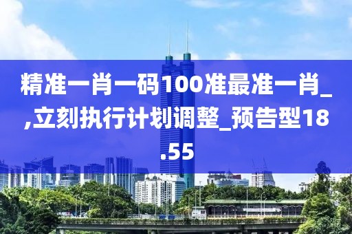 精準一肖一碼100準最準一肖_,立刻執(zhí)行計劃調(diào)整_預告型18.55