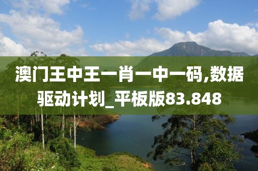 澳門王中王一肖一中一碼,數(shù)據(jù)驅(qū)動計劃_平板版83.848