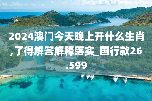 2024澳門今天晚上開什么生肖,了得解答解釋落實_國行款26.599